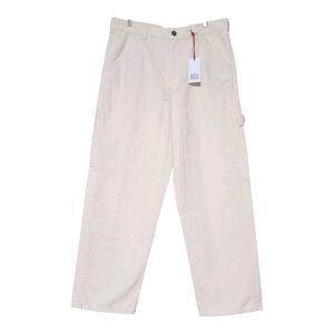 BDG Urban Outfitters Carpenter Pants 34 W 32 L Cream- Utilitarian- Baggy Denim